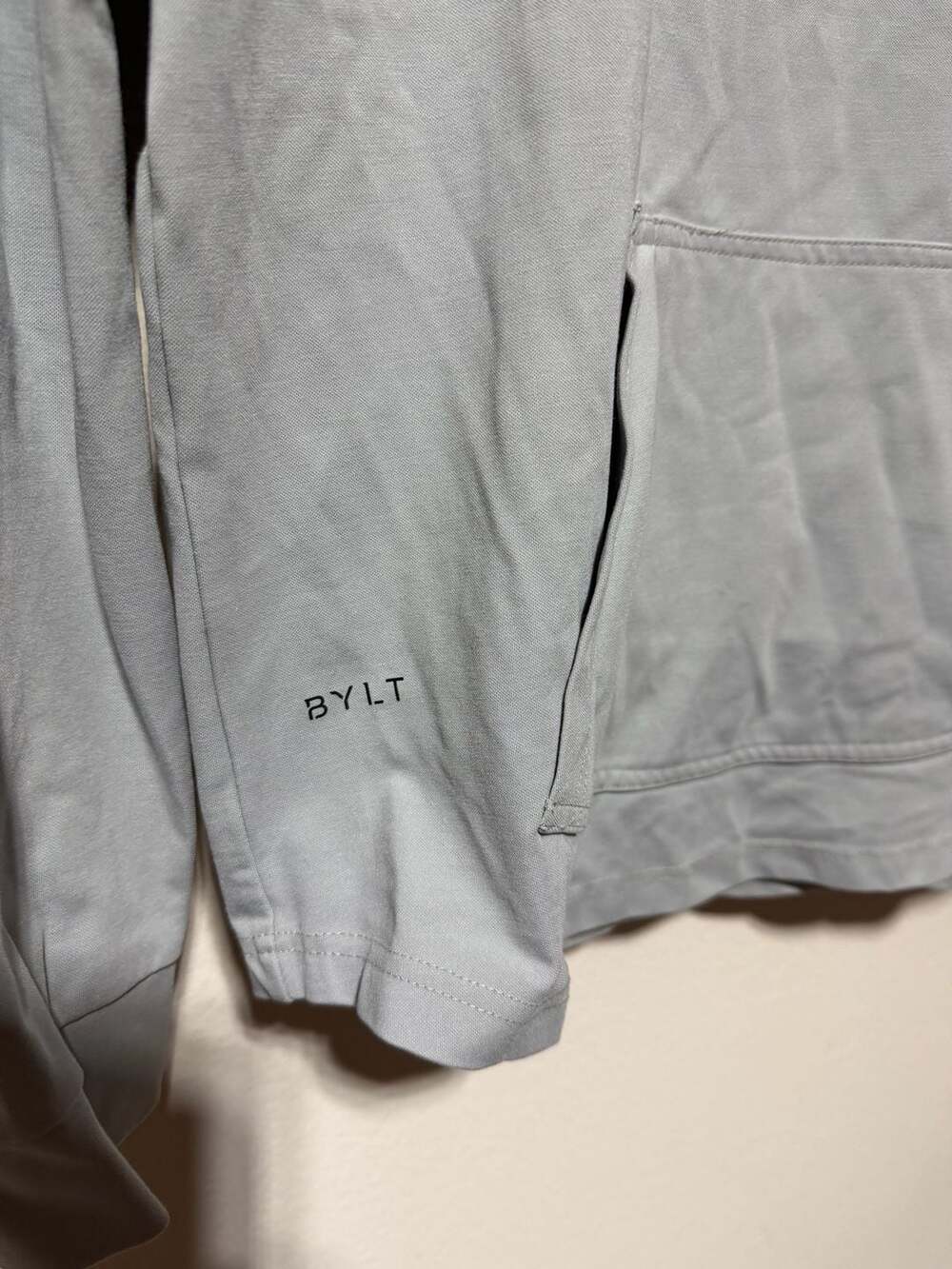 BYLT Basics Elite+ Drop Cut Pullover Hoodie in Grey - Size M - Picture 2 of 4